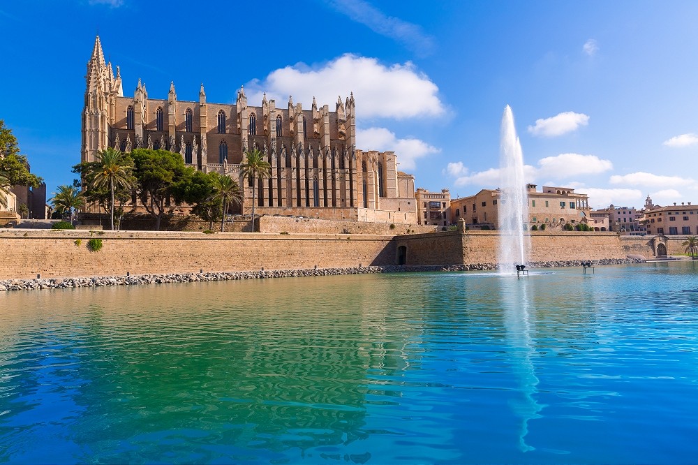 Majorca Palma Cathedral Seu Seo of Mallorca at Balearic Islands Spain